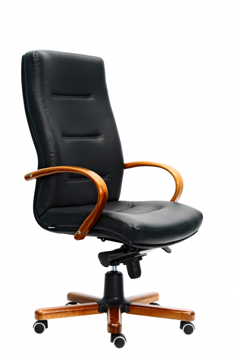 Fotoliu executiv 9300 - Piele neagra [3]