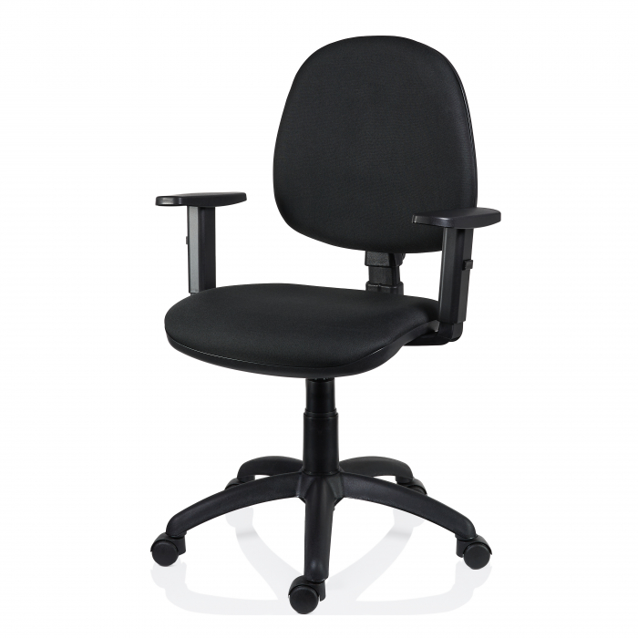 Scaun operativ Golf GLX cu brate - Negru [1]