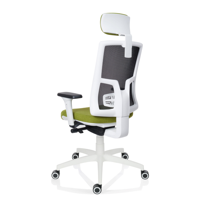 Scaun executiv Pure tapitat - White/Mesh [3]