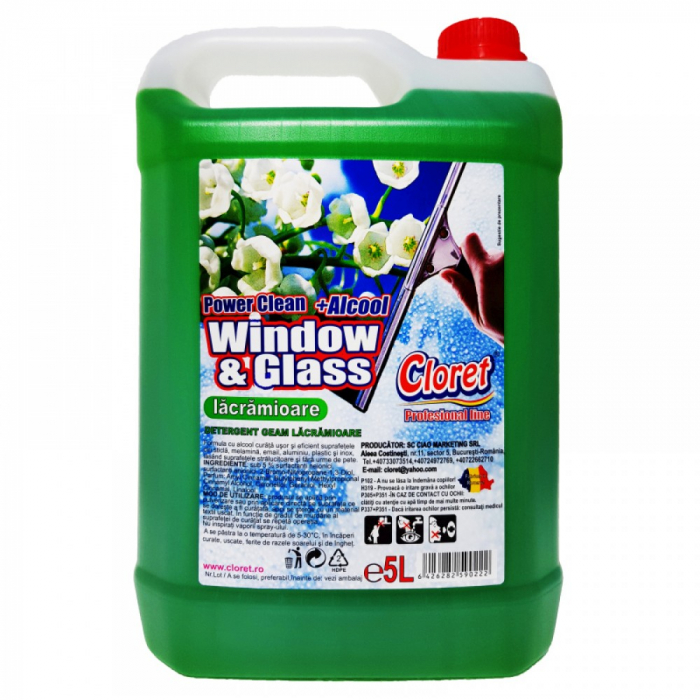 Solutie pentru geamuri 5l Cloret - Lacramioare [1]