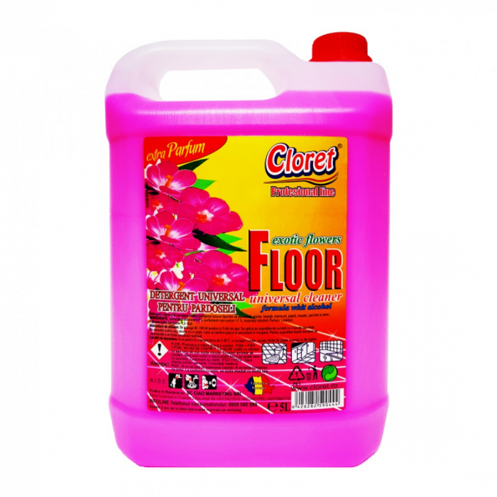 Solutie pentru pardoseala 5l Cloret - Flori exotice [1]