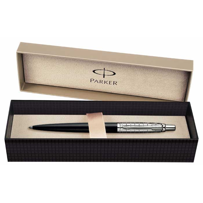 Pix Jotter Premium Shiny SS Chiselled CT Parker [4]