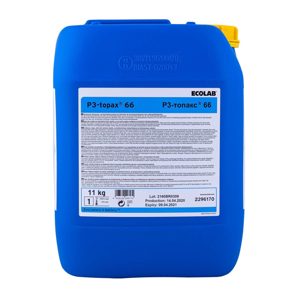 Solutie profesionala - Topax 66 11l - curatare si dezinfectie zona alimentara cu spuma [1]