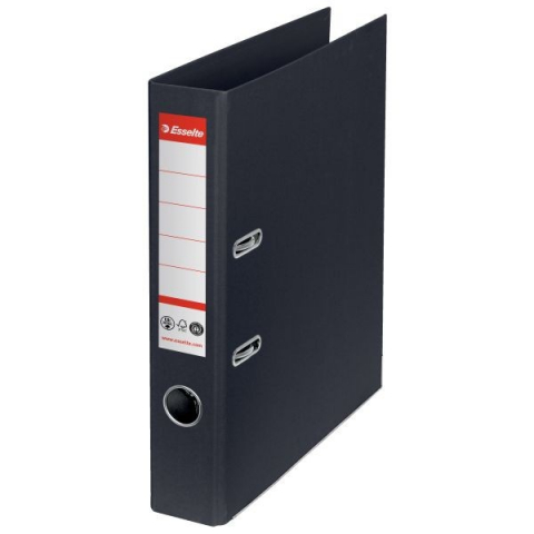 BIROTICA & PAPETARIE - Biblioraft A4 50mm plastifiat interior-exterior cu rama si buzunar negru Esselte Vivida Power