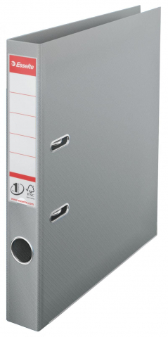 BIROTICA & PAPETARIE - Biblioraft A4 50mm plastifiat interior-exterior cu rama si buzunar gri Esselte Vivida Power