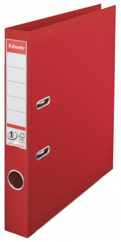 BIROTICA & PAPETARIE - Biblioraft A4 50mm plastifiat interior-exterior cu rama si buzunar rosu Esselte Vivida Power