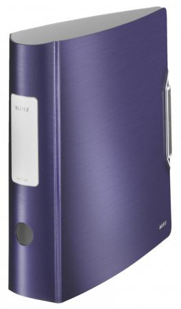 BIROTICA & PAPETARIE - Biblioraft A4 75mm  mov satinat Leitz Style