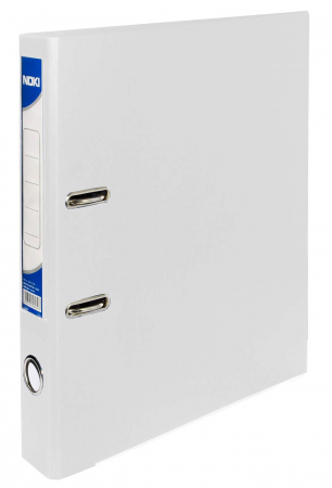 ORGANIZARE & ARHIVARE - Biblioraft A4 75mm plastifiat exterior cu rama si buzunar alb Noki
