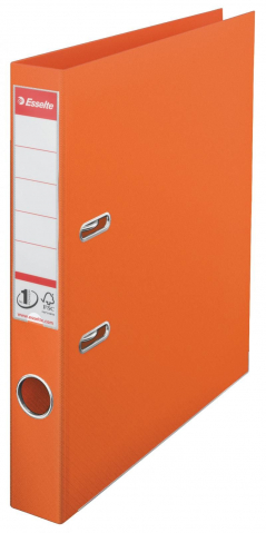 BIROTICA & PAPETARIE - Biblioraft A4 50mm plastifiat interior-exterior cu rama si buzunar portocaliu Esselte Vivida Power
