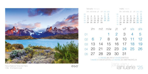 Calendar de birou ,,Parcuri nationale" [1]