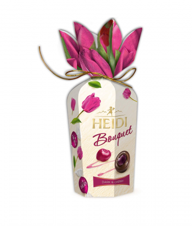 CIOCOLATA & BOMBOANE DE CIOCOLATA - Ciocolata Heidi Bouquet Flower Cherry 120g