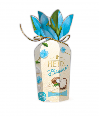 CIOCOLATA & BOMBOANE DE CIOCOLATA - Ciocolata Heidi Bouquet Flower Cocos 120g