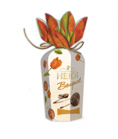 CIOCOLATA & BOMBOANE DE CIOCOLATA - Ciocolata Heidi Bouquet Flower Espresso 120g