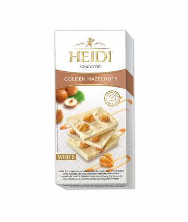 CIOCOLATA & BOMBOANE DE CIOCOLATA - Ciocolata Heidi Grand'or Hazelnuts & Cornflakes White 100g