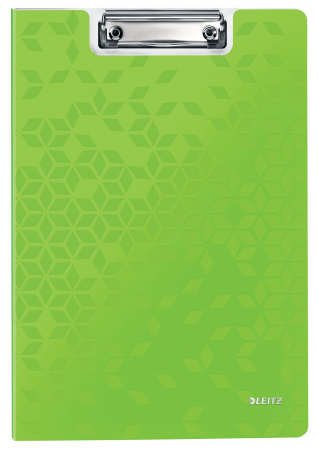 CLIPBOARD-URI - Clipboard dublu A4 pvc si clema metalica verde Wow Leitz
