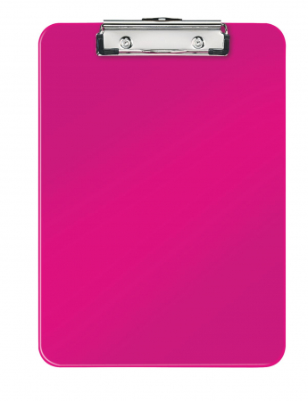 CLIPBOARD-URI - Clipboard simplu A4 pvc si clema metalica roz Wow Leitz