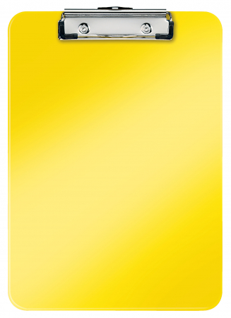 CLIPBOARD-URI - Clipboard simplu A4 pvc si clema metalica galben Wow Leitz