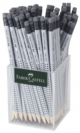 CREIOANE CLASICE & ASCUTITORI - Creion cu guma 2001 HB Grip Faber Castell