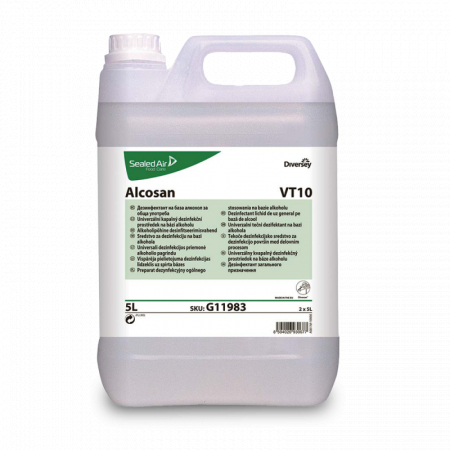 DETERGENTI UNIVERSALI - Dezinfectant multisuprafete pe baza de alcool 5l VT10 Alcosan