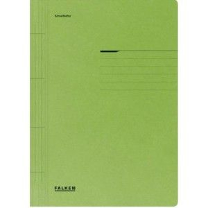 DOSARE DIN PLASTIC & CARTON - Dosar de carton cu sina A4 250g/mp verde Falken