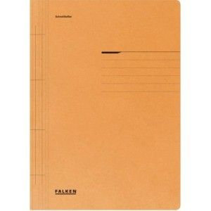 DOSARE DIN PLASTIC & CARTON - Dosar de carton cu sina A4 250g/mp portocaliu Falken