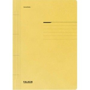 DOSARE DIN PLASTIC & CARTON - Dosar de carton cu sina A4 250g/mp galben Falken