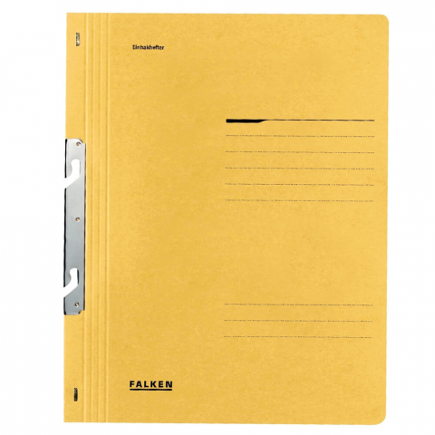DOSARE DIN PLASTIC & CARTON - Dosar de carton pentru incopciat A4 230g/mp galben 1/1 Falken