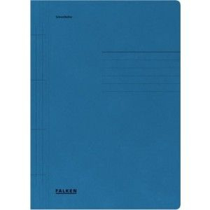 DOSARE DIN PLASTIC & CARTON - Dosar de carton plic A4 250g/mp albastru Falken