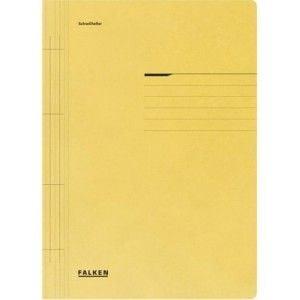 DOSARE DIN PLASTIC & CARTON - Dosar de carton simplu A4 250g/mp galben Falken