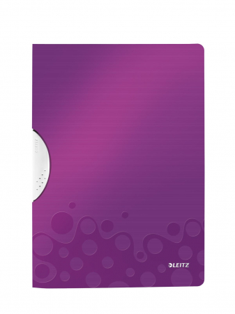 MAPE DE BIROU - Dosar plastic cu clip mov Active Wow Leitz