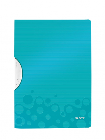 MAPE DE BIROU - Dosar plastic cu clip turquise Active Wow Leitz