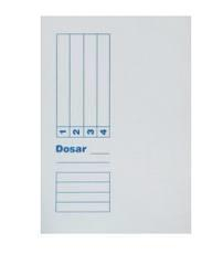 DOSARE DIN PLASTIC & CARTON - Dosar simplu de carton 250g/mp alb standard