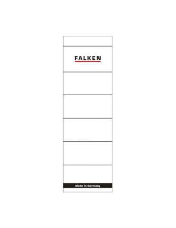 ETICHETE AUTOADEZIVE - Etichete pentru biblioraft 75mm 10buc/set albe Falken