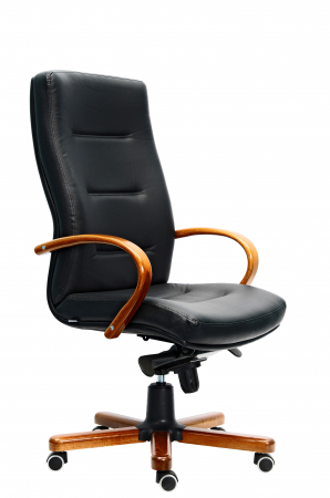 Fotoliu executiv 9300 - Piele neagra [2]