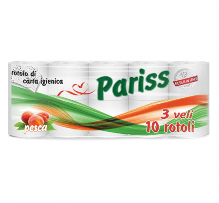 ARTICOLE DIN HARTIE - Hartie igienica 3str. 10role/set parfumata Pariss