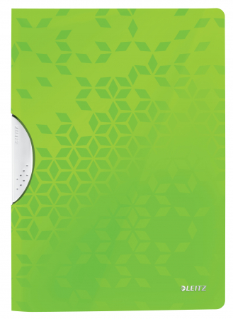 MAPE DE BIROU - Dosar plastic cu clip verde Active Wow Leitz