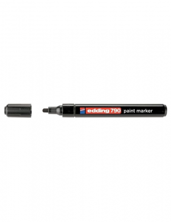 MARKERE CU VOPSEA - Marker cu vopsea Edding 790 cu varf rotund 2-3mm negru