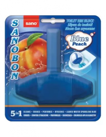 SOLUTII PENTRU BAIE & ODORIZANTE WC - Odorizant toaleta solid 55g Sanobon peach