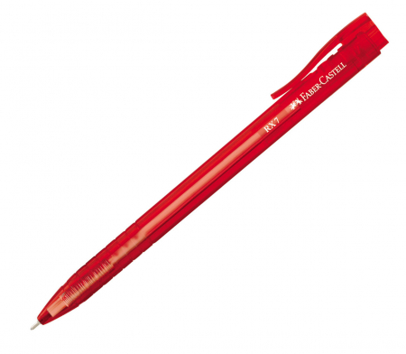 BIROTICA & PAPETARIE - Pix cu mecanism Grip X7 0.7mm rosu Faber Castell