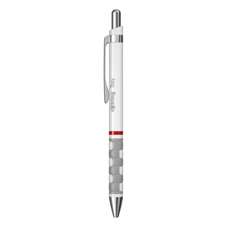 PIXURI CU MECANISM - Pix cu mecanism Rotring 0.8mm mina albastra - corp alb