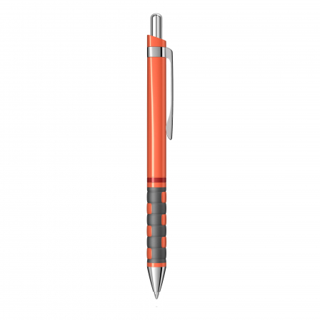 PIXURI CU MECANISM - Pix cu mecanism Rotring 0.8mm mina albastra - corp portocaliu