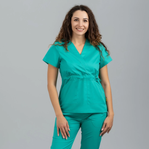 PROTECTIE IMBRACAMINTE - Costum medical dama Kimono