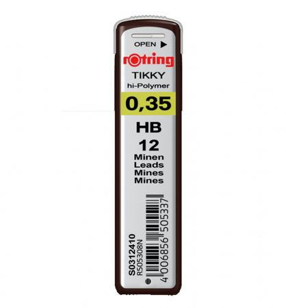 CREIOANE MECANICE & REZERVE - Rezerva mina creion mecanic 0.35mm Rotring