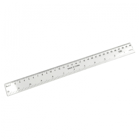 RIGLE - Rigla 30cm plastic transparent Centrum