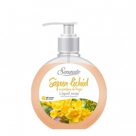SAPUNURI & DEZINFECTANTI - Sapun lichid cu pompita 500ml frezie Senzate