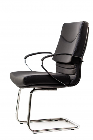 SCAUNE EXECUTIV DIRECTORIALE - Scaun conferinta 5650/S SETT - Eco piele negru