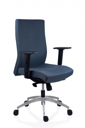 SCAUNE OPERATIONAL ERGONOMICE - Scaun operativ Boston SYN-A ALU - Albastru