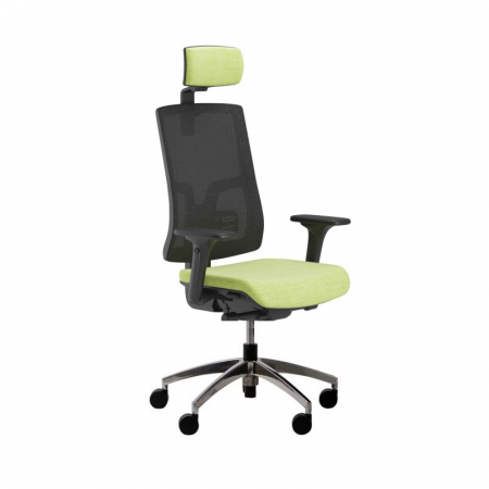 SCAUNE OPERATIONAL ERGONOMICE - Scaun executiv Pure tapitat - Green/Mesh