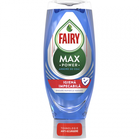 SOLUTII BUCATARIE - Detergent de vase 650ml cu dispencer in capac Fairy albastru