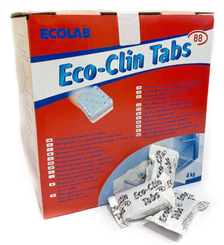 IGIENA & CURATENIE - Tablete profesionale - Eco Clin Tabs 88 4kg - masina de spalat pahare